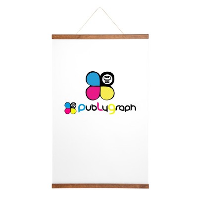 Banner decorativo con barre di legno Banner decorativo con barre di legno